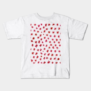 Watercolor stars - red Kids T-Shirt